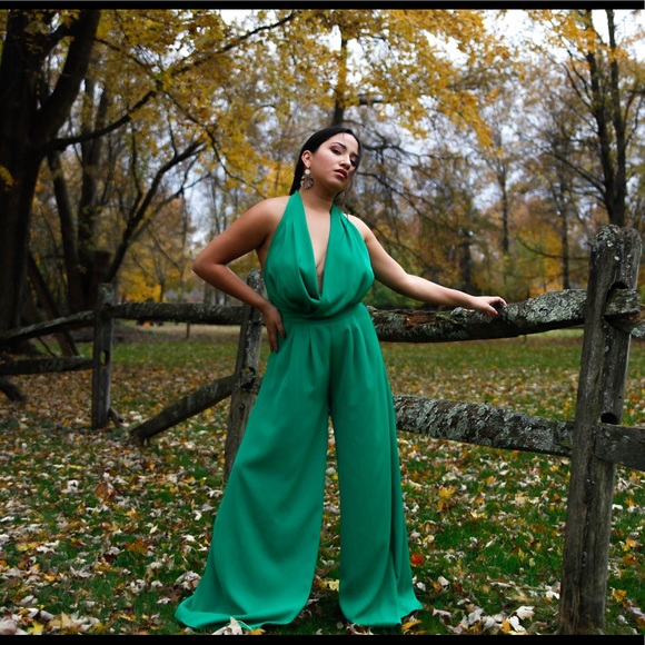 Women’s Green Jumpsuit - Picture 3 of 16